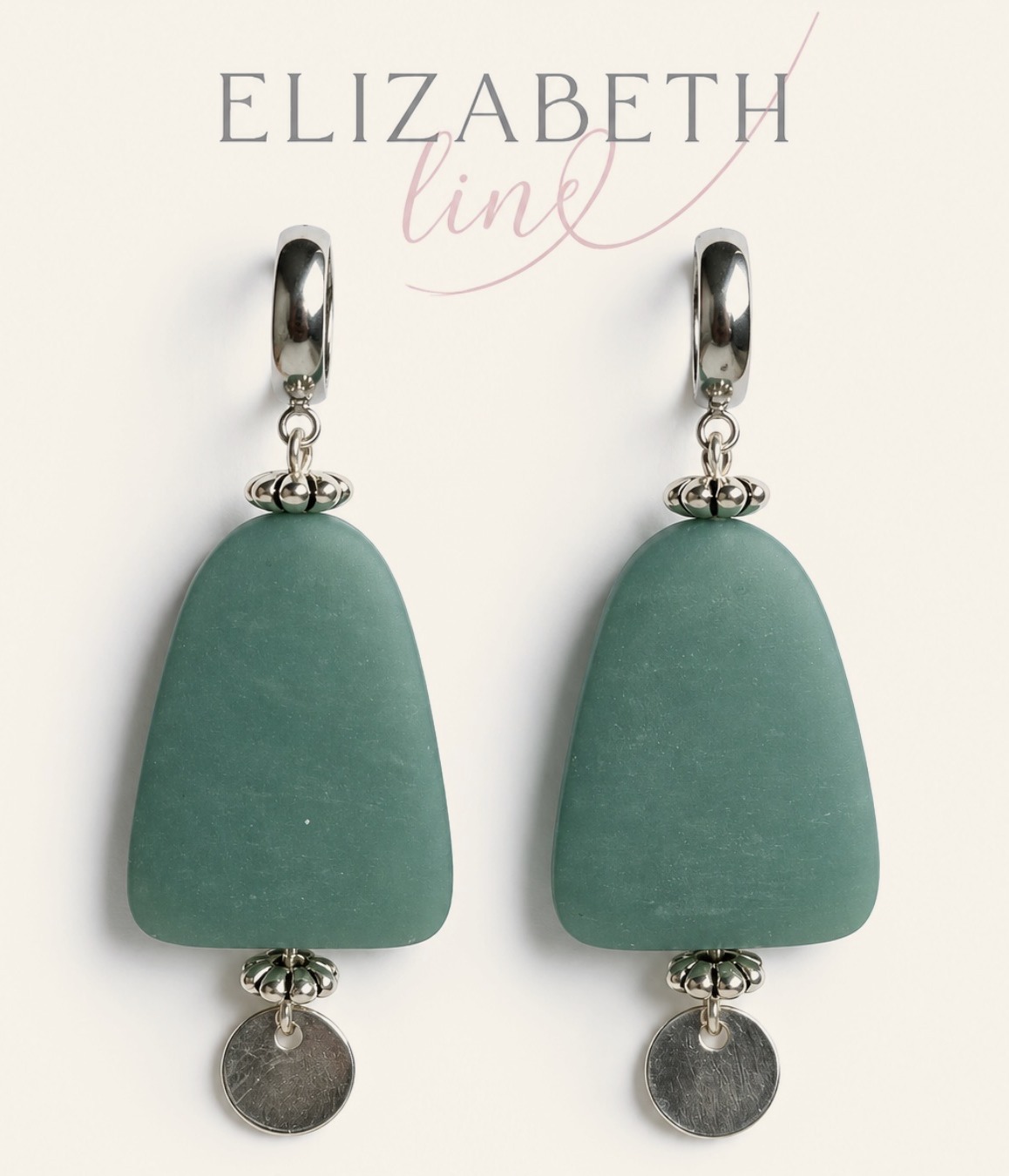Teal Silver Charm