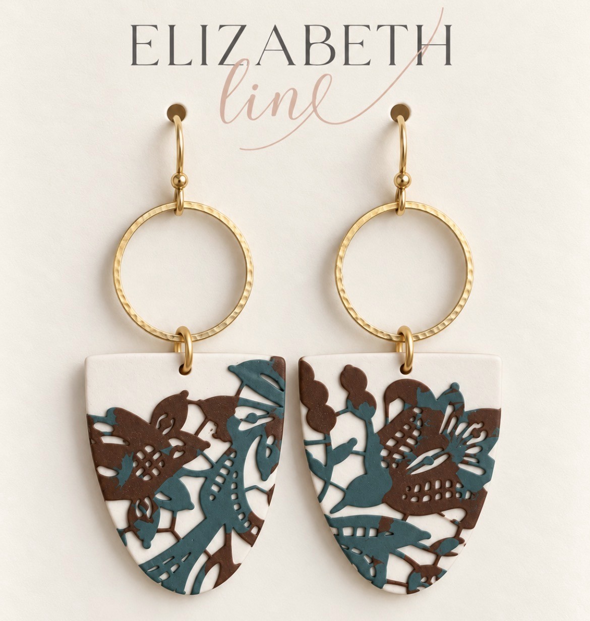 Cocoa Teal Lace Shield