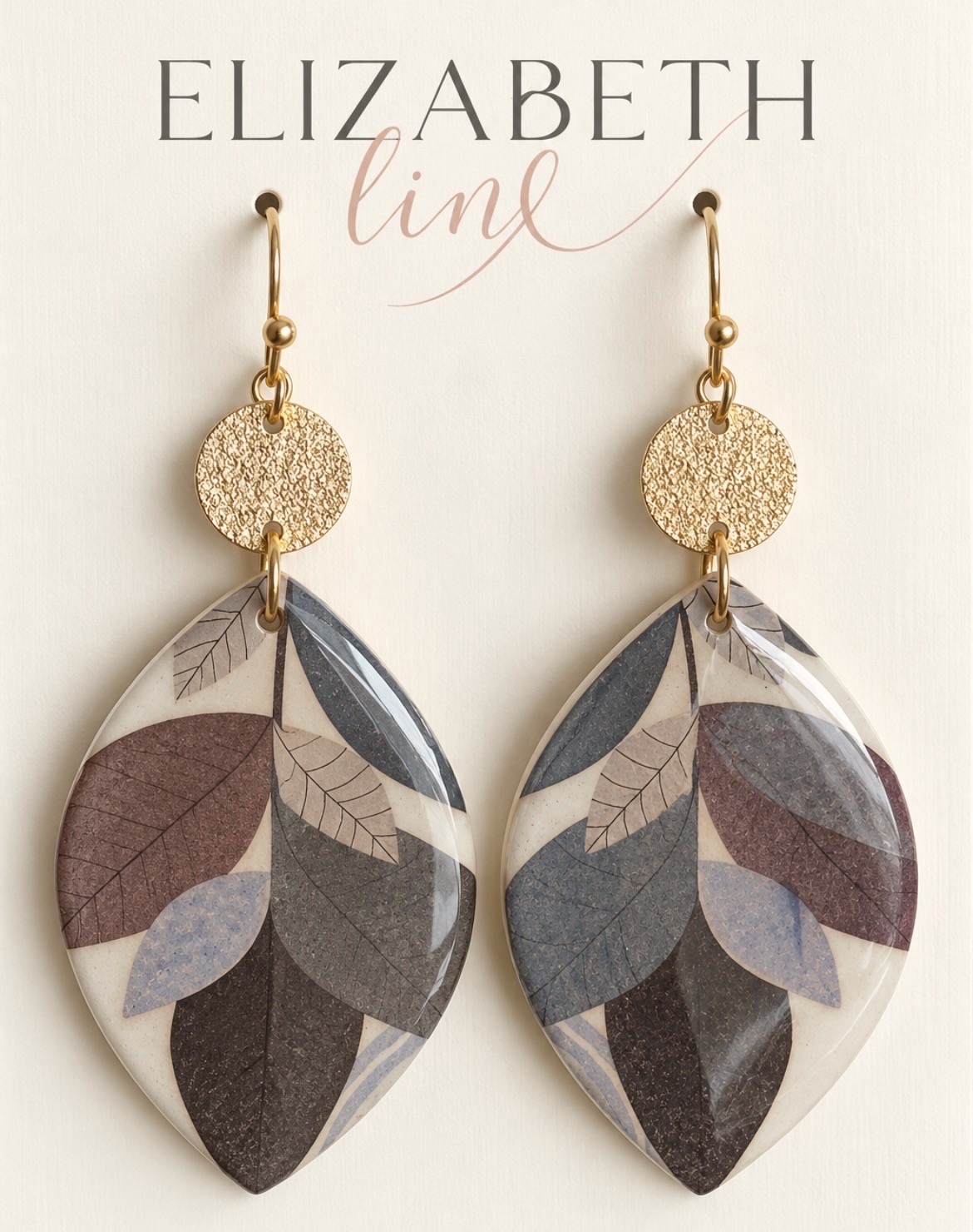 Muted Leaf Teardrop