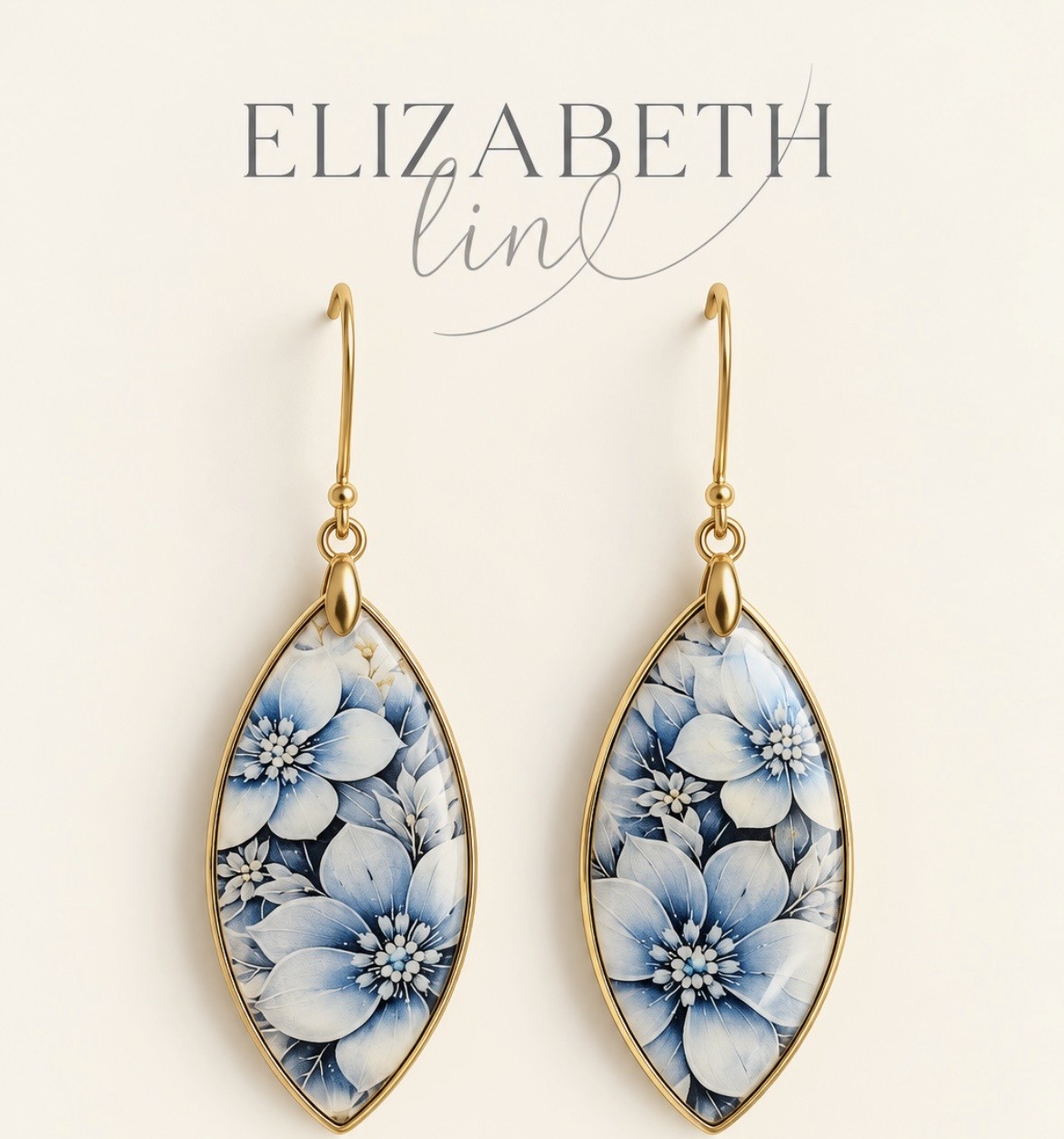 Blue Blossom Marquise