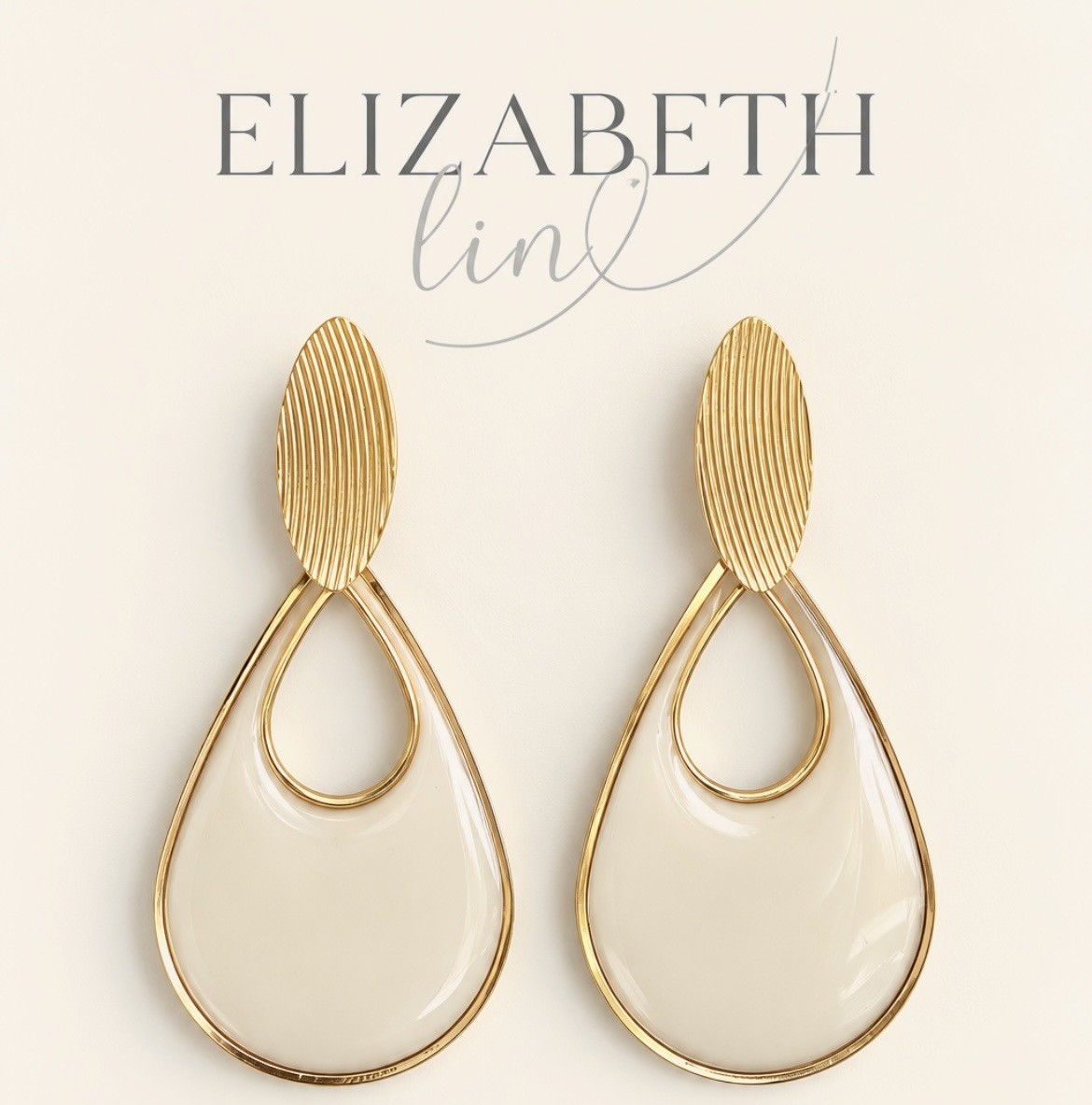 Ivory Open Teardrop